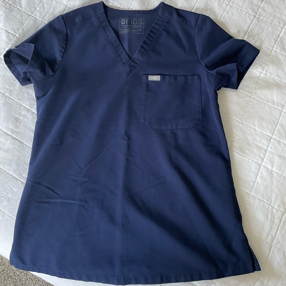 Figs Catarina one pocket scrub top Navy Extra-Small XS